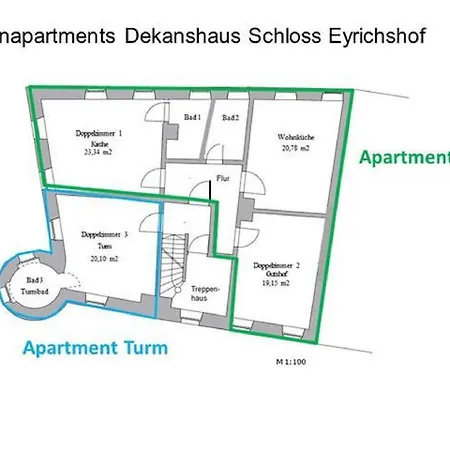 Casa de hóspedes Gutsverwaltung Schloss Eyrichshof Ebern